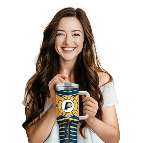 customized indiana pacers chevron layers blue curved tumbler premium grade 1.webp