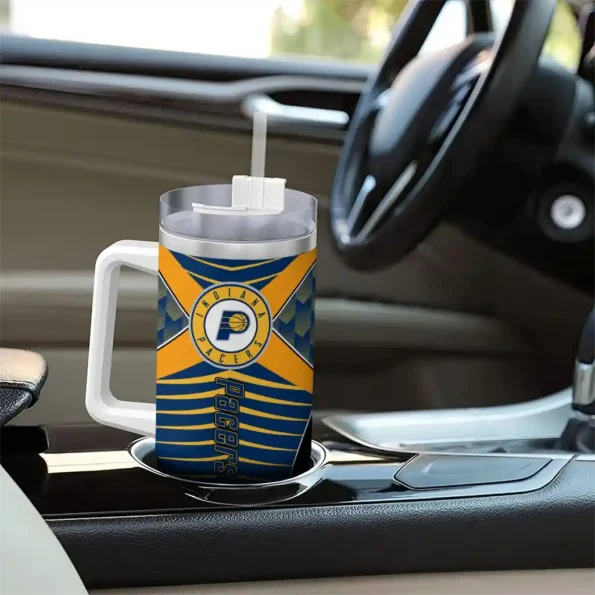 customized indiana pacers chevron layers blue curved tumbler trendy 1.webp