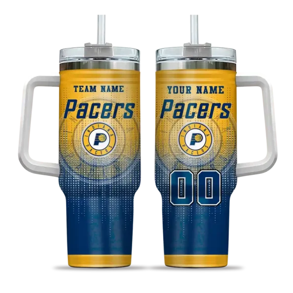 customized indiana pacers gradient dots blue curved tumbler best selling 1.webp