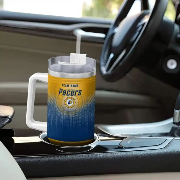 customized indiana pacers gradient dots blue curved tumbler trendy 1.webp