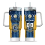 customized indiana pacers hexagon armor blue curved tumbler best selling 1.webp