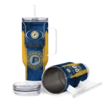 customized indiana pacers hexagon armor blue curved tumbler best selling 1.webp