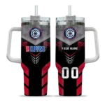 customized los angeles clippers arrow armor red black curved tumbler best selling 1.webp