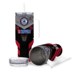 customized los angeles clippers arrow armor red black curved tumbler best selling 1.webp