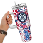 customized los angeles clippers camo mashup red white curved tumbler best selling 1.webp