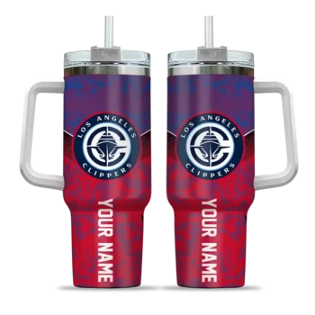 customized los angeles clippers chevron stripe red curved tumbler best selling 1.webp