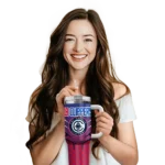 customized los angeles clippers hex texture red curved tumbler best selling 1.webp