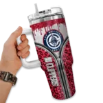 customized los angeles clippers leopard zipper red curved tumbler best selling 1.webp