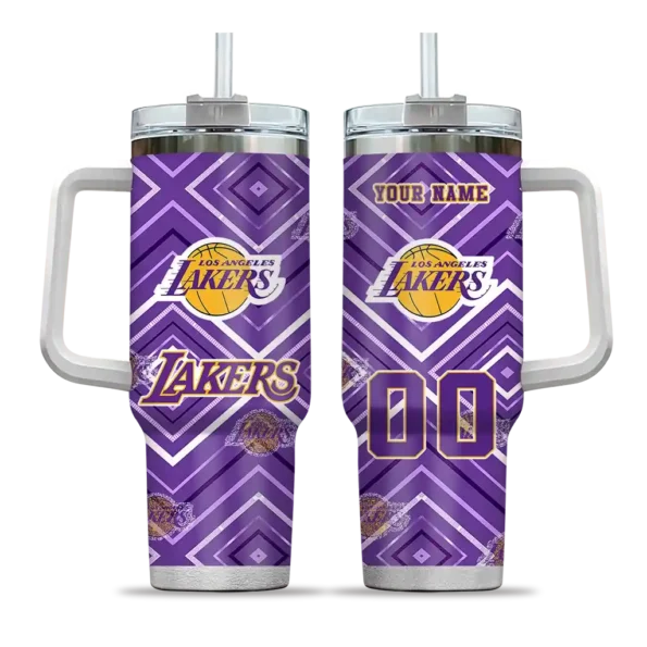 customized los angeles lakers bold diamonds purple curved tumbler best selling 1.webp