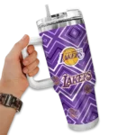 customized los angeles lakers bold diamonds purple curved tumbler best selling 1.webp