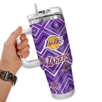 customized los angeles lakers bold diamonds purple curved tumbler fashion forward 1.webp