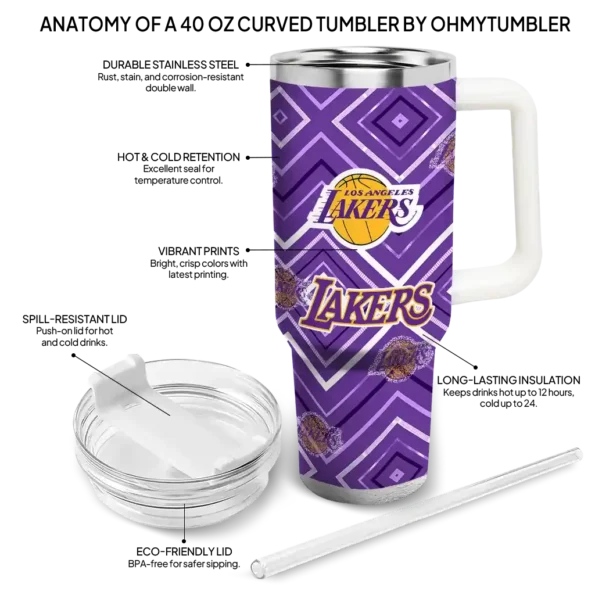 customized los angeles lakers bold diamonds purple curved tumbler new arrival 1.webp