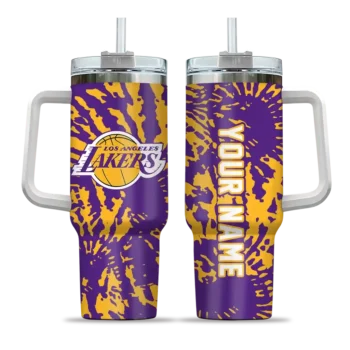 customized los angeles lakers burst swirl purple curved tumbler best selling 1.webp