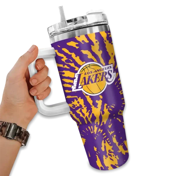 customized los angeles lakers burst swirl purple curved tumbler fashion forward 1.webp