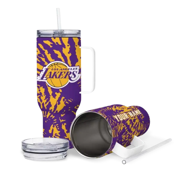 customized los angeles lakers burst swirl purple curved tumbler high quality 1.webp