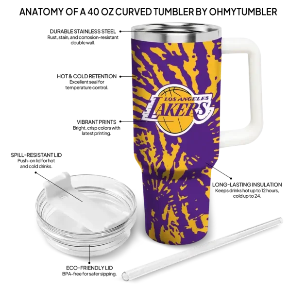 customized los angeles lakers burst swirl purple curved tumbler new arrival 1.webp