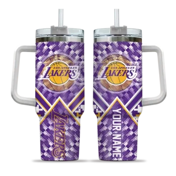 customized los angeles lakers chevron angle purple curved tumbler best selling 1.webp