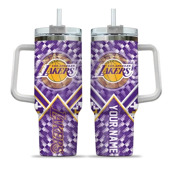 customized los angeles lakers chevron angle purple curved tumbler best selling 1.webp