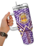 customized los angeles lakers chevron angle purple curved tumbler best selling 1.webp