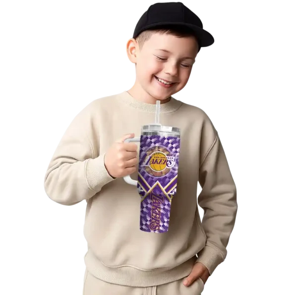customized los angeles lakers chevron angle purple curved tumbler latest model 1.webp