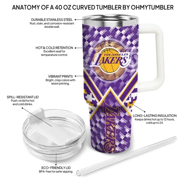 customized los angeles lakers chevron angle purple curved tumbler new arrival 1.webp