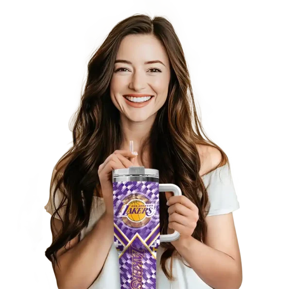 customized los angeles lakers chevron angle purple curved tumbler premium grade 1.webp