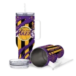 customized los angeles lakers claw cut purple black curved tumbler best selling 1.webp