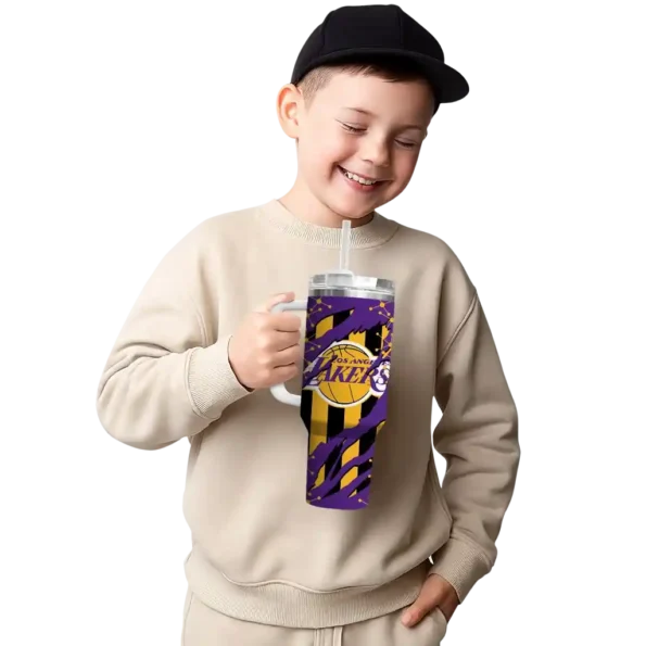 customized los angeles lakers claw cut purple black curved tumbler latest model 1.webp