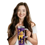 customized los angeles lakers claw cut purple black curved tumbler best selling 1.webp