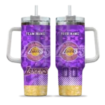 customized los angeles lakers geometric prism purple curved tumbler best selling 1.webp