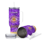 customized los angeles lakers geometric prism purple curved tumbler best selling 1.webp