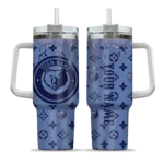 customized memphis grizzlies bullseye drips blue curved tumbler best selling 1.webp