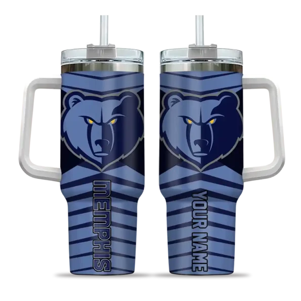customized memphis grizzlies chevron layers blue curved tumbler best selling 1.webp