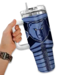 customized memphis grizzlies chevron layers blue curved tumbler best selling 1.webp