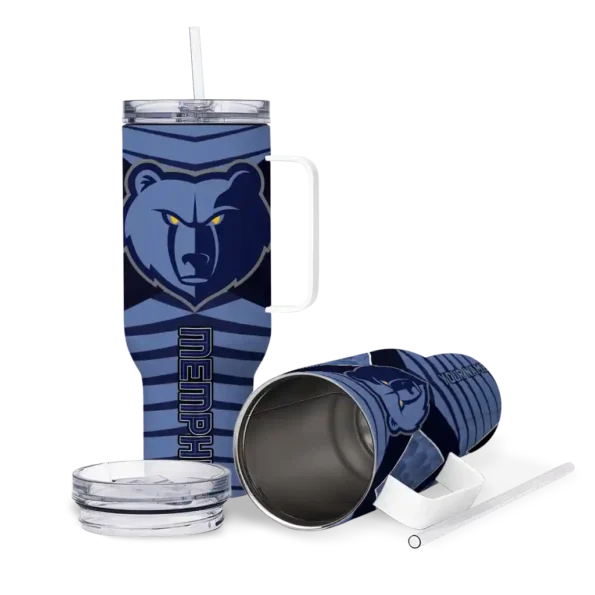 customized memphis grizzlies chevron layers blue curved tumbler high quality 1.webp