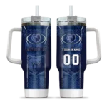 customized memphis grizzlies hexagon armor blue curved tumbler best selling 1.webp