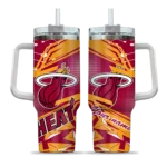 customized miami heat abstract paths red curved tumbler best selling 1.webp