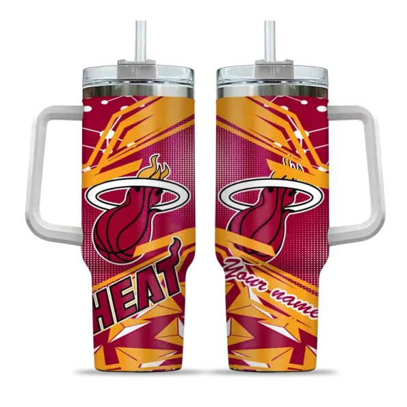 customized miami heat abstract paths red curved tumbler best selling 1.webp