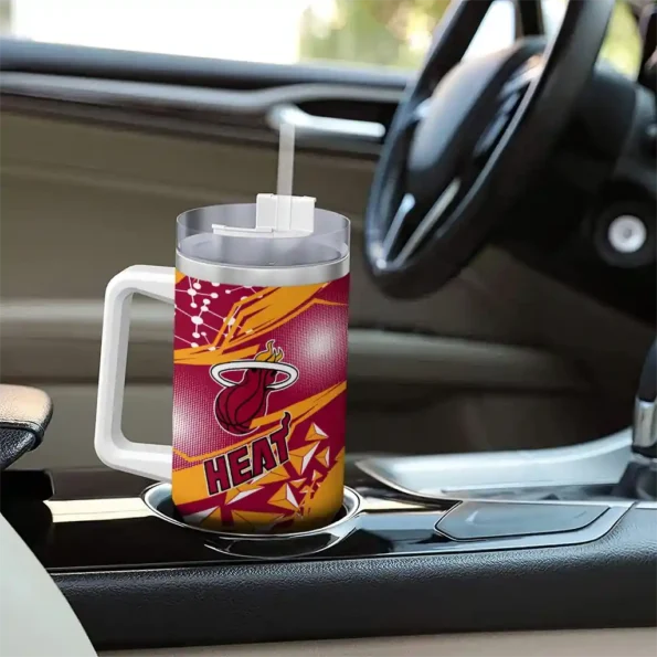 customized miami heat abstract paths red curved tumbler trendy 1.webp