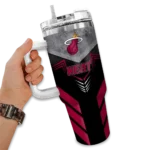 customized miami heat arrow armor red black curved tumbler best selling 1.webp