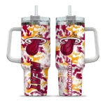 customized miami heat camo mashup red white curved tumbler best selling 1.webp