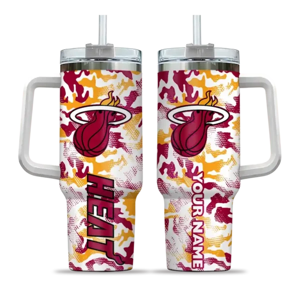 customized miami heat camo mashup red white curved tumbler best selling 1.webp