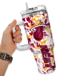 customized miami heat camo mashup red white curved tumbler best selling 1.webp