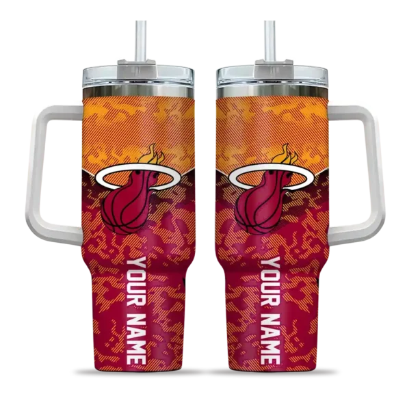 customized miami heat chevron stripe red curved tumbler best selling 1.webp