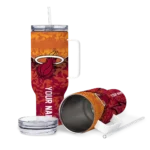 customized miami heat chevron stripe red curved tumbler best selling 1.webp