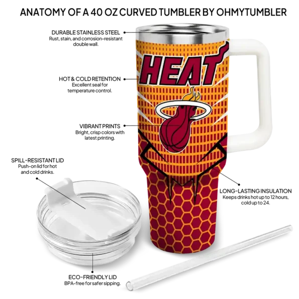 customized miami heat hex texture red curved tumbler new arrival 1.webp