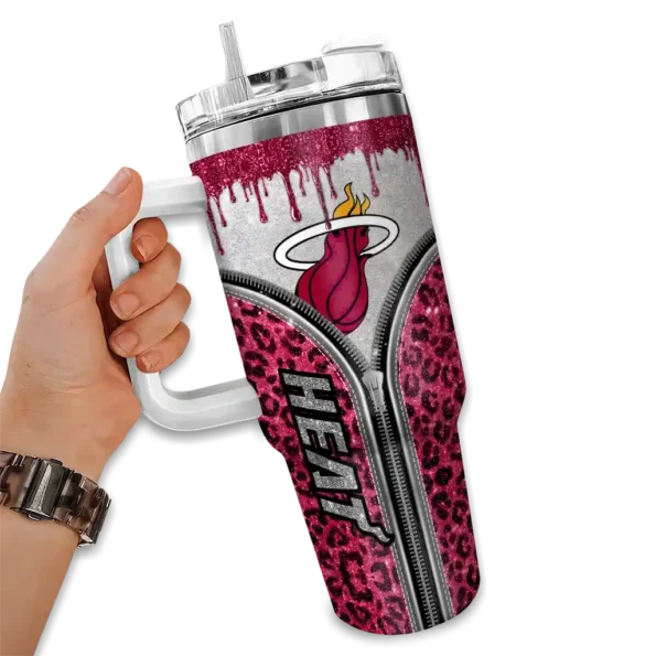 customized miami heat leopard zipper red curved tumbler fashion forward 1.webp