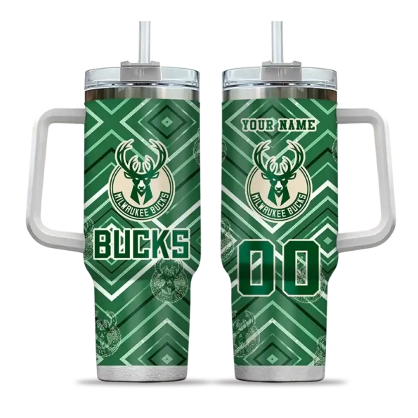 customized milwaukee bucks bold diamonds green curved tumbler best selling 1.webp