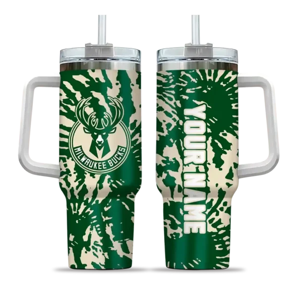 customized milwaukee bucks burst swirl green curved tumbler best selling 1.webp