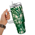 customized milwaukee bucks burst swirl green curved tumbler best selling 1.webp